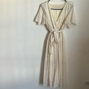 Off white maxi dress